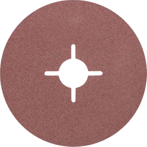 PFERD DISC SANDING ALUM OX 115 X 22MM 100 GRIT ONE HOLE RESIN FIBRE
